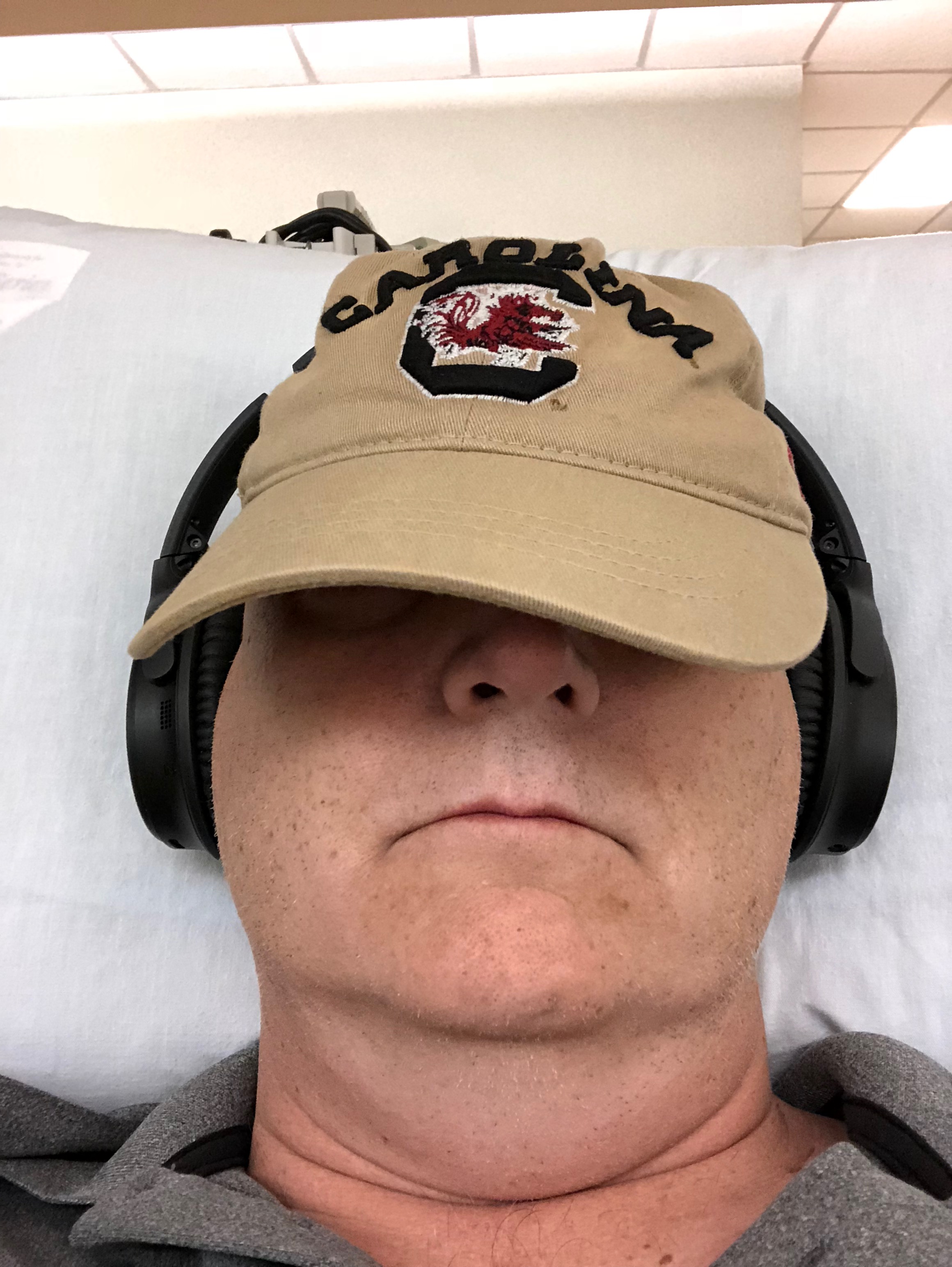 Me looking sexy in chemo.